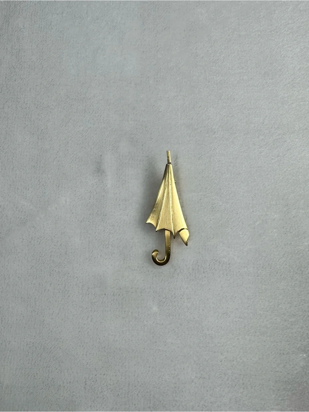 Gold Umbrella Brooch Pin